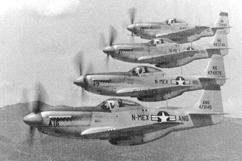 P-51 Mustang at WWII P-51s